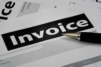An invoice, as part of our payroll and document services